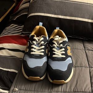 New Balance Navy, Light Blue & Gold Casual Sneakers